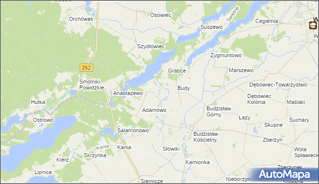 mapa Tręby Stare, Tręby Stare na mapie Targeo