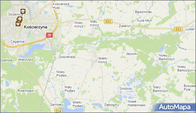 mapa Wielki Klincz, Wielki Klincz na mapie Targeo