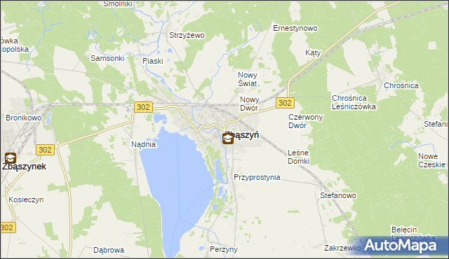 mapa Zbąszyń, Zbąszyń na mapie Targeo