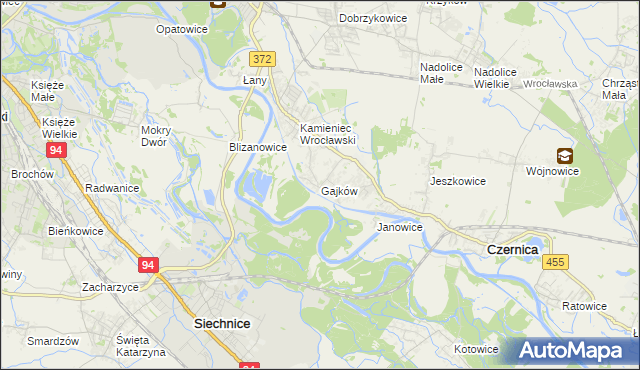 mapa Gajków, Gajków na mapie Targeo