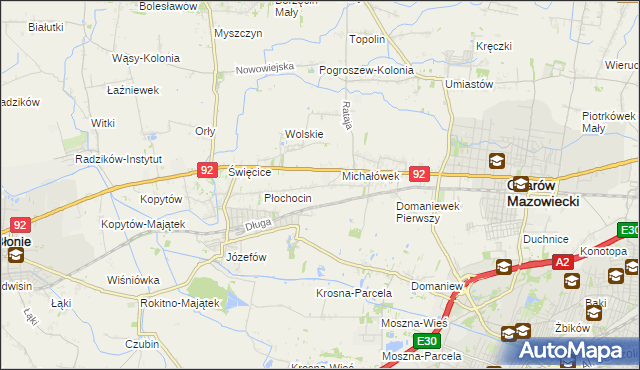 mapa Gołaszew, Gołaszew na mapie Targeo