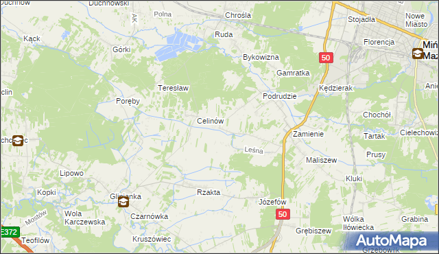 mapa Jędrzejnik, Jędrzejnik na mapie Targeo