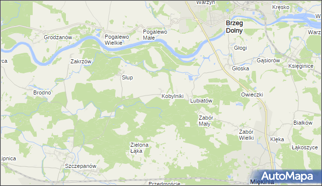 mapa Kobylniki gmina Środa Śląska, Kobylniki gmina Środa Śląska na mapie Targeo