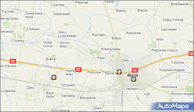 mapa Pass, Pass na mapie Targeo