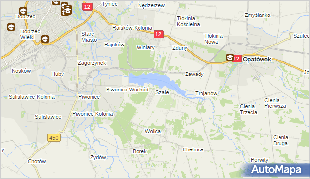 mapa Szałe, Szałe na mapie Targeo