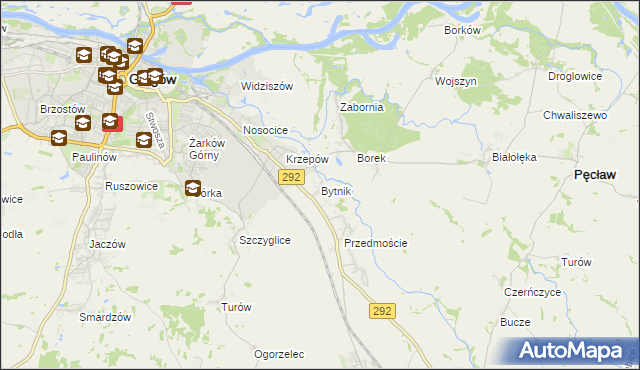 mapa Bytnik, Bytnik na mapie Targeo