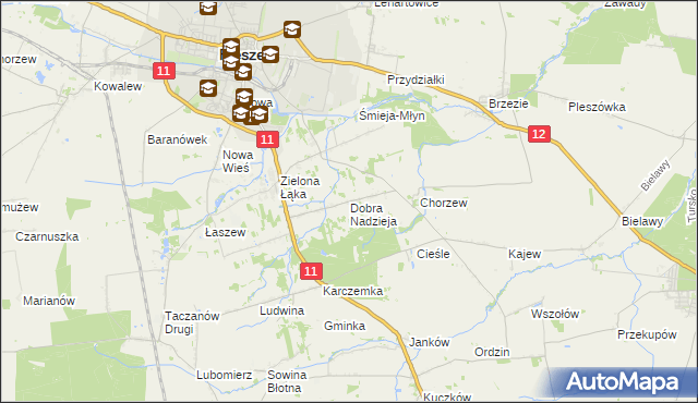 mapa Dobra Nadzieja, Dobra Nadzieja na mapie Targeo