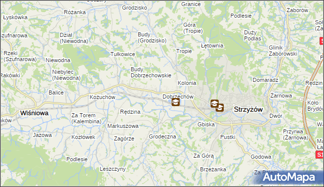 mapa Dobrzechów, Dobrzechów na mapie Targeo