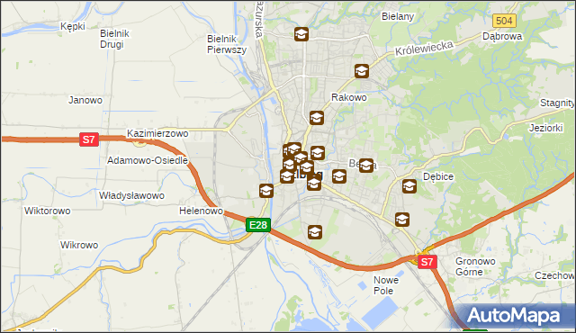 mapa Elbląga, Elbląg na mapie Targeo