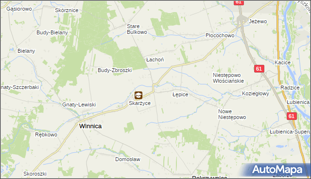 mapa Golądkowo, Golądkowo na mapie Targeo