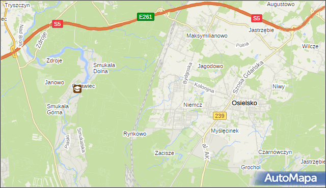 mapa Jagodowo Leśniczówka, Jagodowo Leśniczówka na mapie Targeo