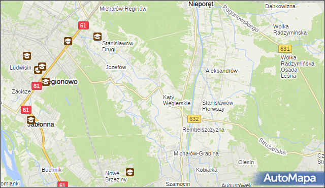 mapa Kąty Węgierskie, Kąty Węgierskie na mapie Targeo