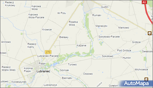 mapa Kazanie, Kazanie na mapie Targeo