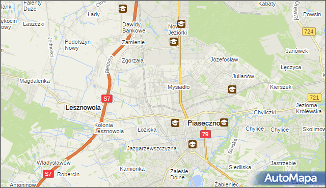 mapa Nowa Iwiczna, Nowa Iwiczna na mapie Targeo