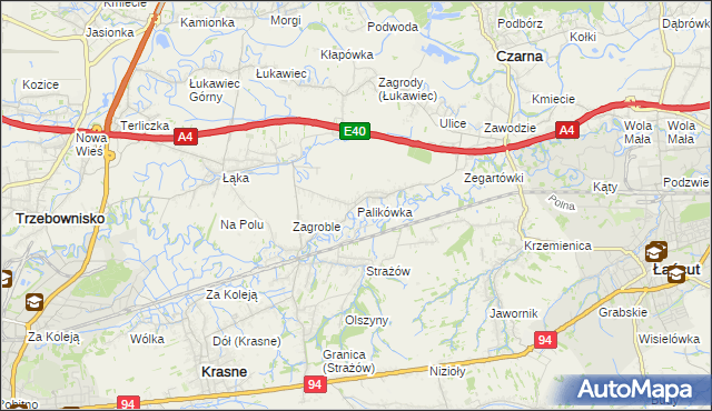 mapa Palikówka, Palikówka na mapie Targeo