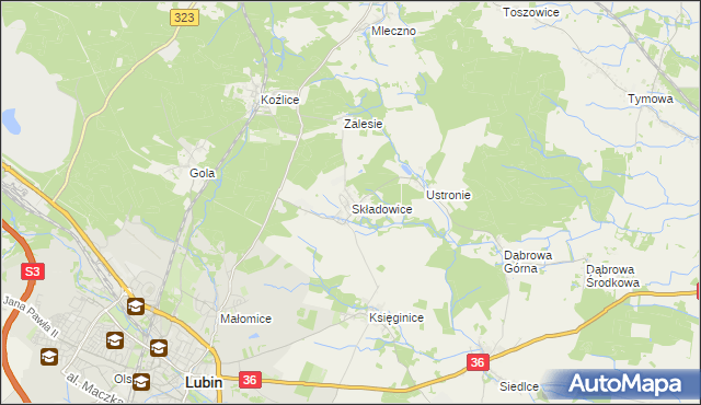 mapa Składowice, Składowice na mapie Targeo