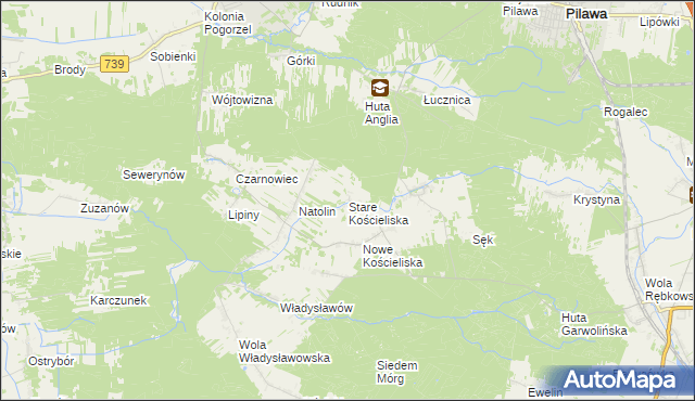 mapa Stare Kościeliska, Stare Kościeliska na mapie Targeo