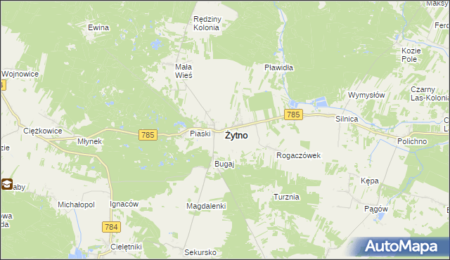 mapa Żytno, Żytno na mapie Targeo