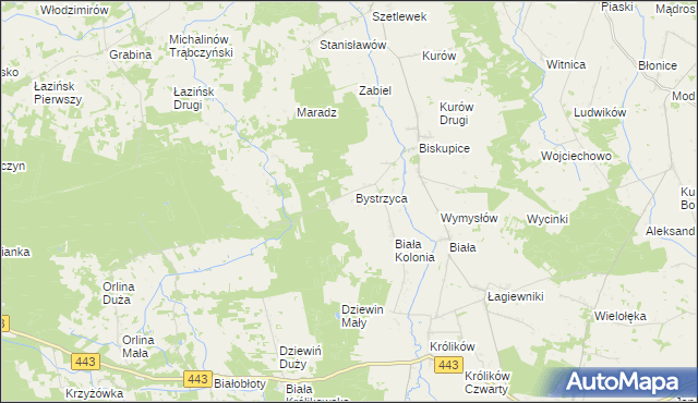 mapa Czarnybród, Czarnybród na mapie Targeo