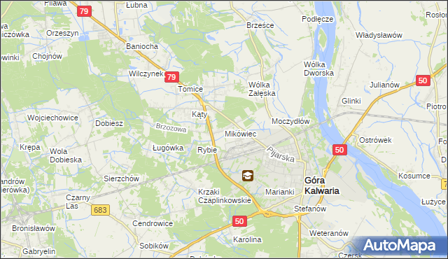 mapa Mikówiec, Mikówiec na mapie Targeo