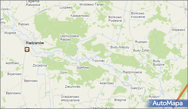 mapa Bieżany, Bieżany na mapie Targeo