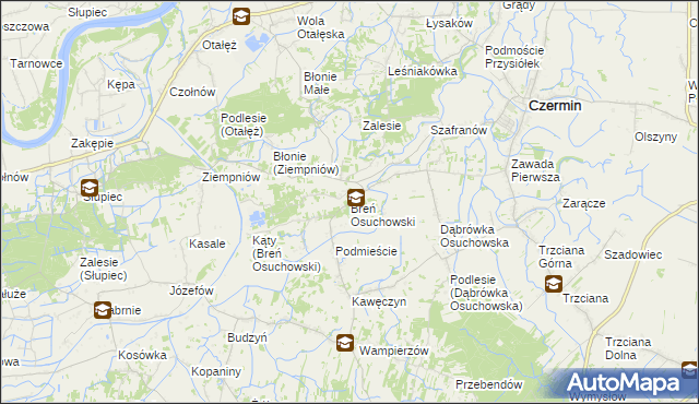 mapa Breń Osuchowski, Breń Osuchowski na mapie Targeo