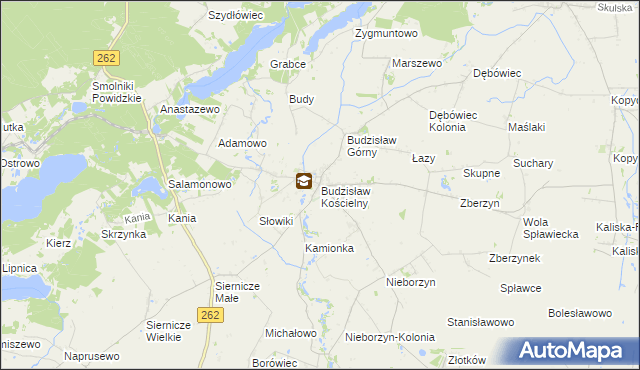 mapa Budzisław Kościelny, Budzisław Kościelny na mapie Targeo