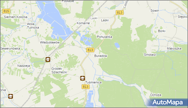 mapa Buradów, Buradów na mapie Targeo