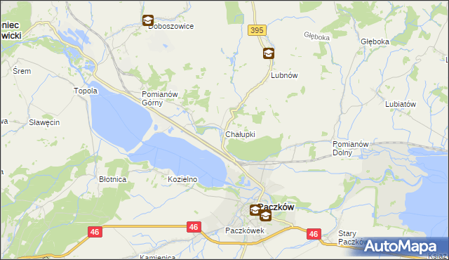 mapa Chałupki gmina Kamieniec Ząbkowicki, Chałupki gmina Kamieniec Ząbkowicki na mapie Targeo