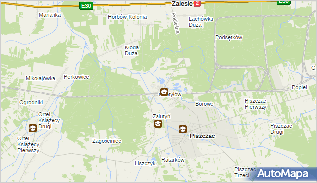 mapa Chotyłów, Chotyłów na mapie Targeo