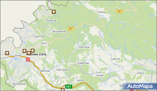 mapa Darnków, Darnków na mapie Targeo