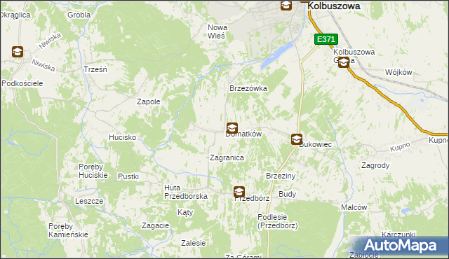 mapa Domatków, Domatków na mapie Targeo