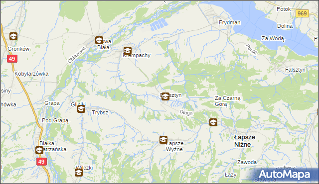 mapa Dursztyn, Dursztyn na mapie Targeo