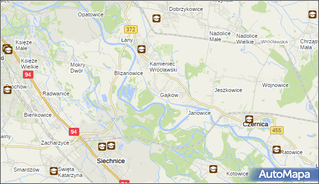 mapa Gajków, Gajków na mapie Targeo