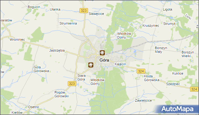 mapa Góra, Góra na mapie Targeo