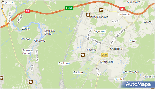 mapa Jagodowo Leśniczówka, Jagodowo Leśniczówka na mapie Targeo