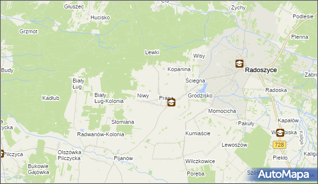 mapa Jakimowice, Jakimowice na mapie Targeo
