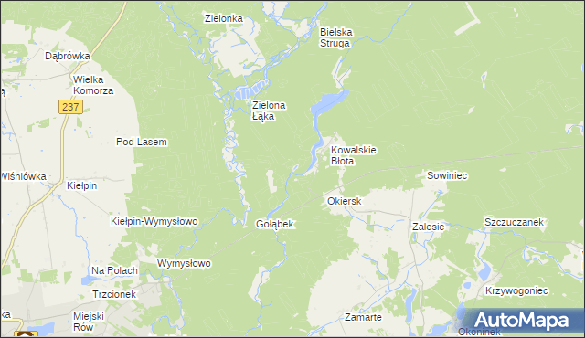 mapa Kiełpiński Most, Kiełpiński Most na mapie Targeo