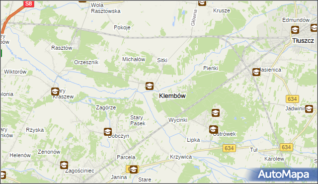 mapa Klembów, Klembów na mapie Targeo