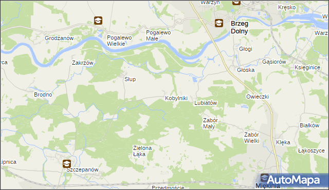 mapa Kobylniki gmina Środa Śląska, Kobylniki gmina Środa Śląska na mapie Targeo