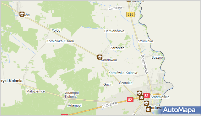 mapa Korolówka, Korolówka na mapie Targeo