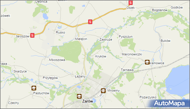 mapa Kruków, Kruków na mapie Targeo