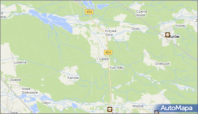 mapa Ładza, Ładza na mapie Targeo