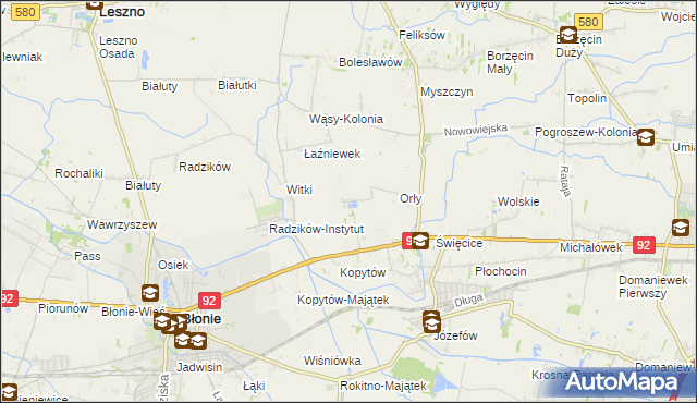 mapa Łaźniew, Łaźniew na mapie Targeo