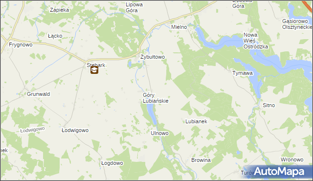 mapa Lubian, Lubian na mapie Targeo