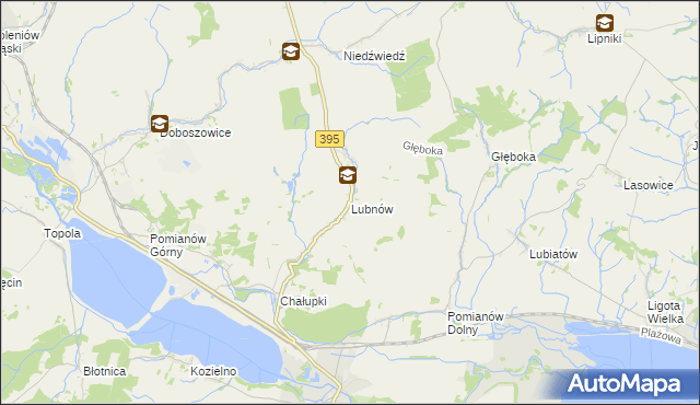 mapa Lubnów gmina Ziębice, Lubnów gmina Ziębice na mapie Targeo