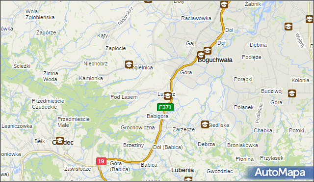 mapa Lutoryż, Lutoryż na mapie Targeo