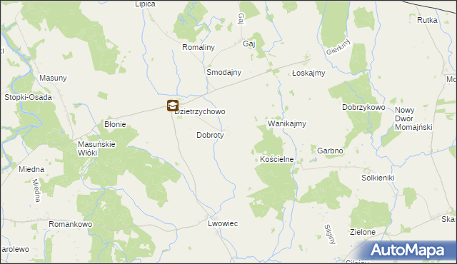 mapa Majmławki, Majmławki na mapie Targeo