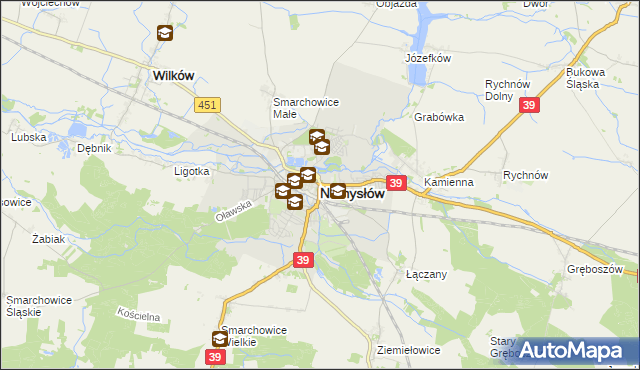 mapa Namysłów, Namysłów na mapie Targeo