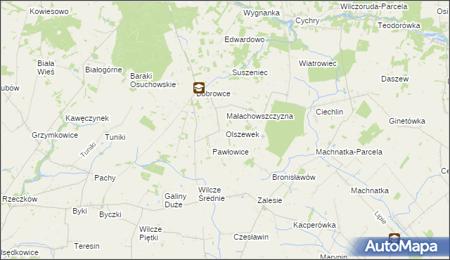 mapa Olszewek gmina Mszczonów, Olszewek gmina Mszczonów na mapie Targeo